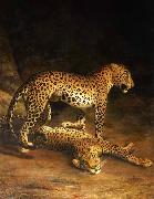 Jacques-Laurent Agasse Two Leopards Lying in the Exeter France oil painting artist